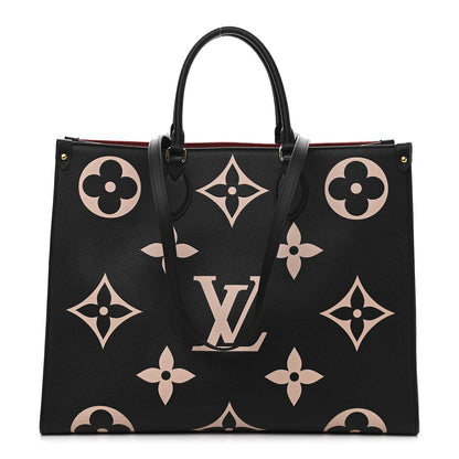 Louis Vuitton Empreinte Monogram Giant Onthego GM Black Beige 1 of 8