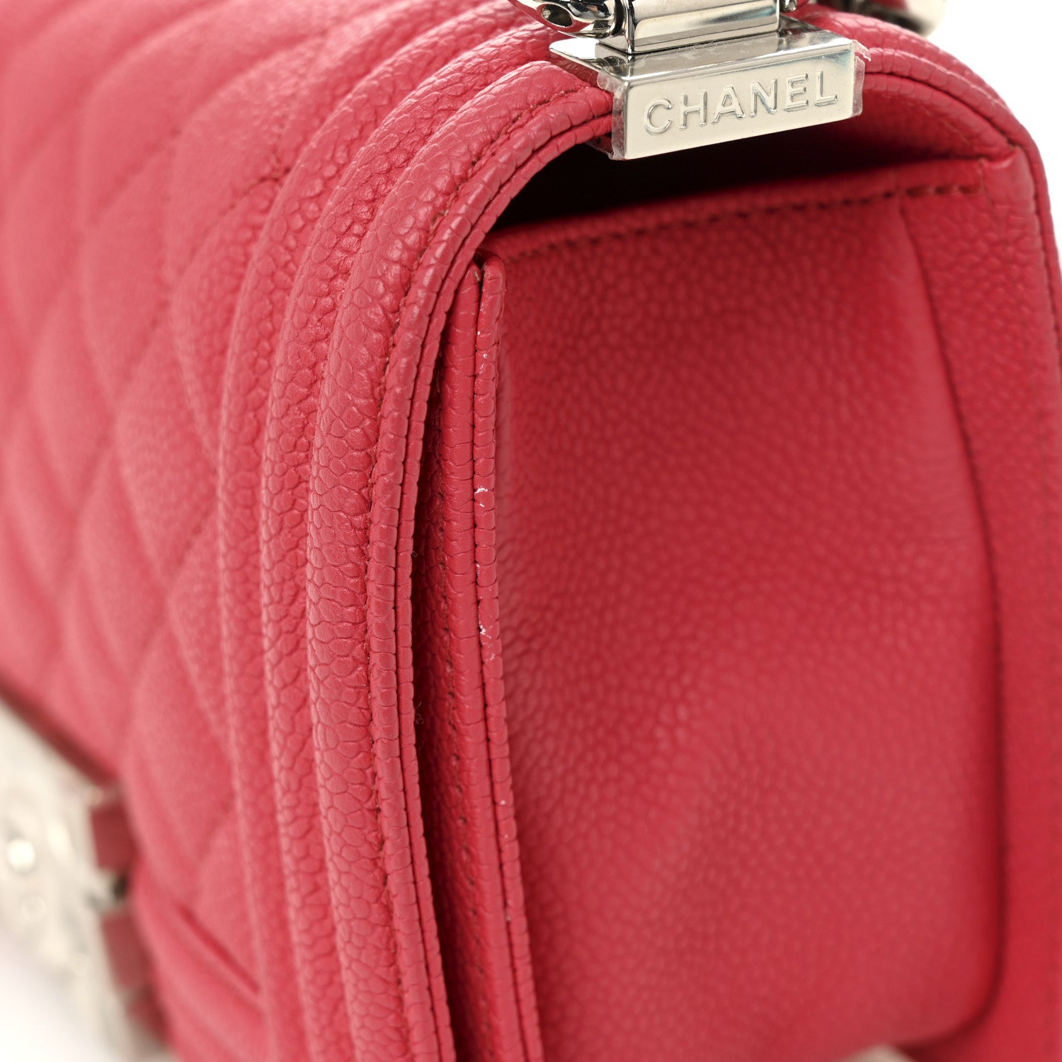 Chanel Caviar Quilted Small Boy Flap Red 11 of 11