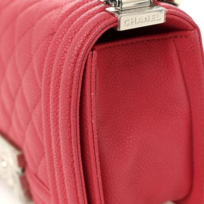 Chanel Caviar Quilted Small Boy Flap Red 11 of 11
