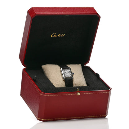 Cartier Stainless Steel Calfskin 22mm Must de Cartier Tank Quartz Watch 5 of 5