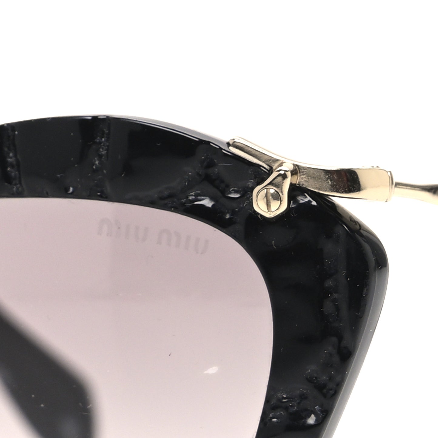 Acetate Cat Eye Sunglasses SMU10N Black