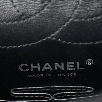 Chanel Aged Calfskin Chevron Quilted 2.55 Reissue 225 Flap So Black 6 of 12