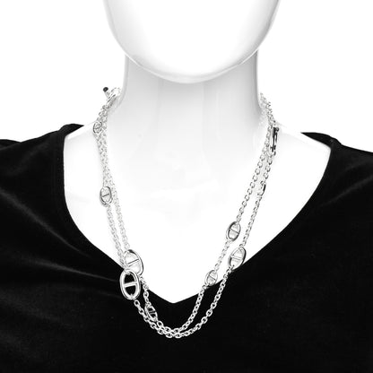 Hermes Sterling Silver Farandole Necklace 120 2 of 5