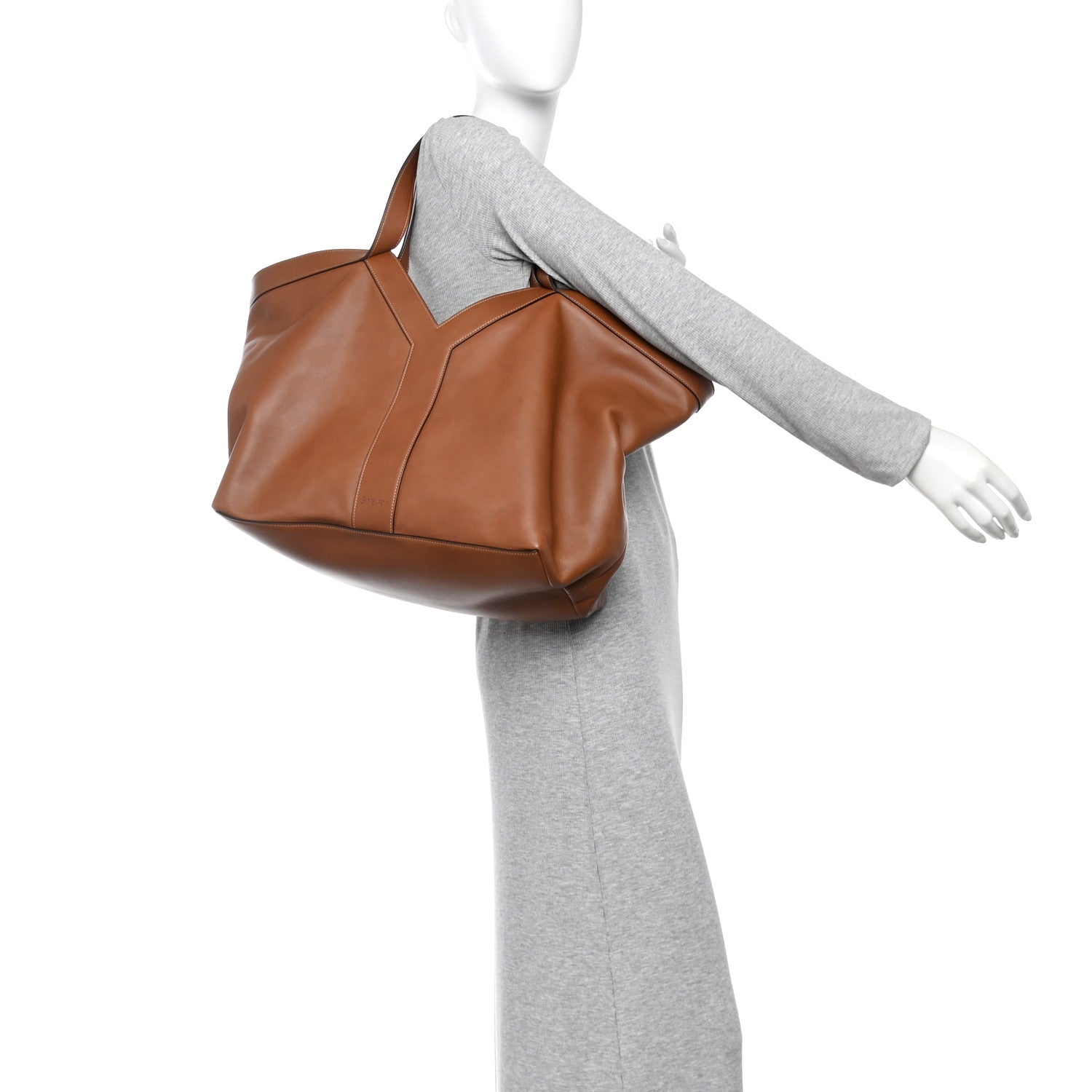 Saint Laurent Calfskin Y Tote Brick 2 of 10