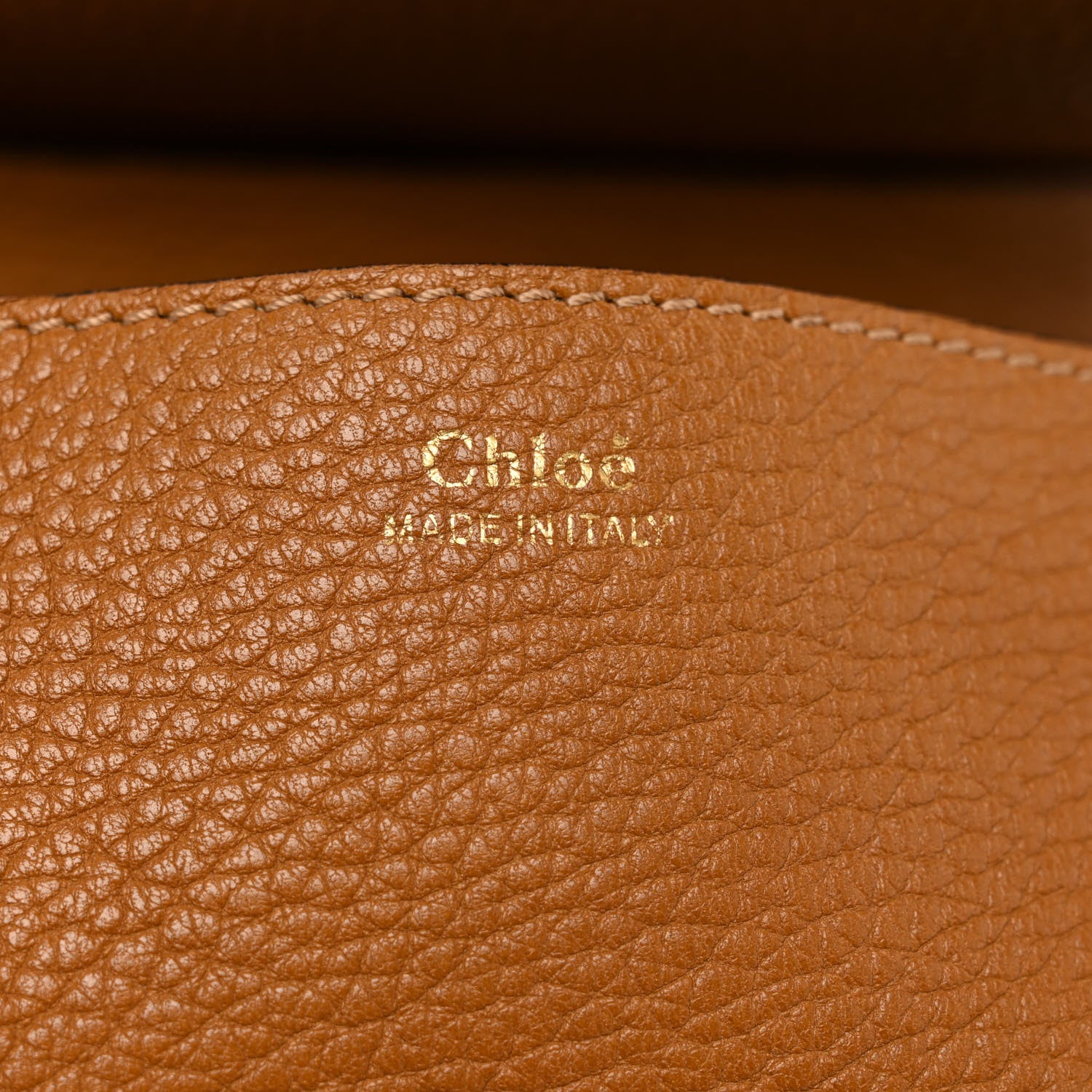 Chloe Grained Lambskin Large Drew Shoulder Bag Caramel 6 of 11
