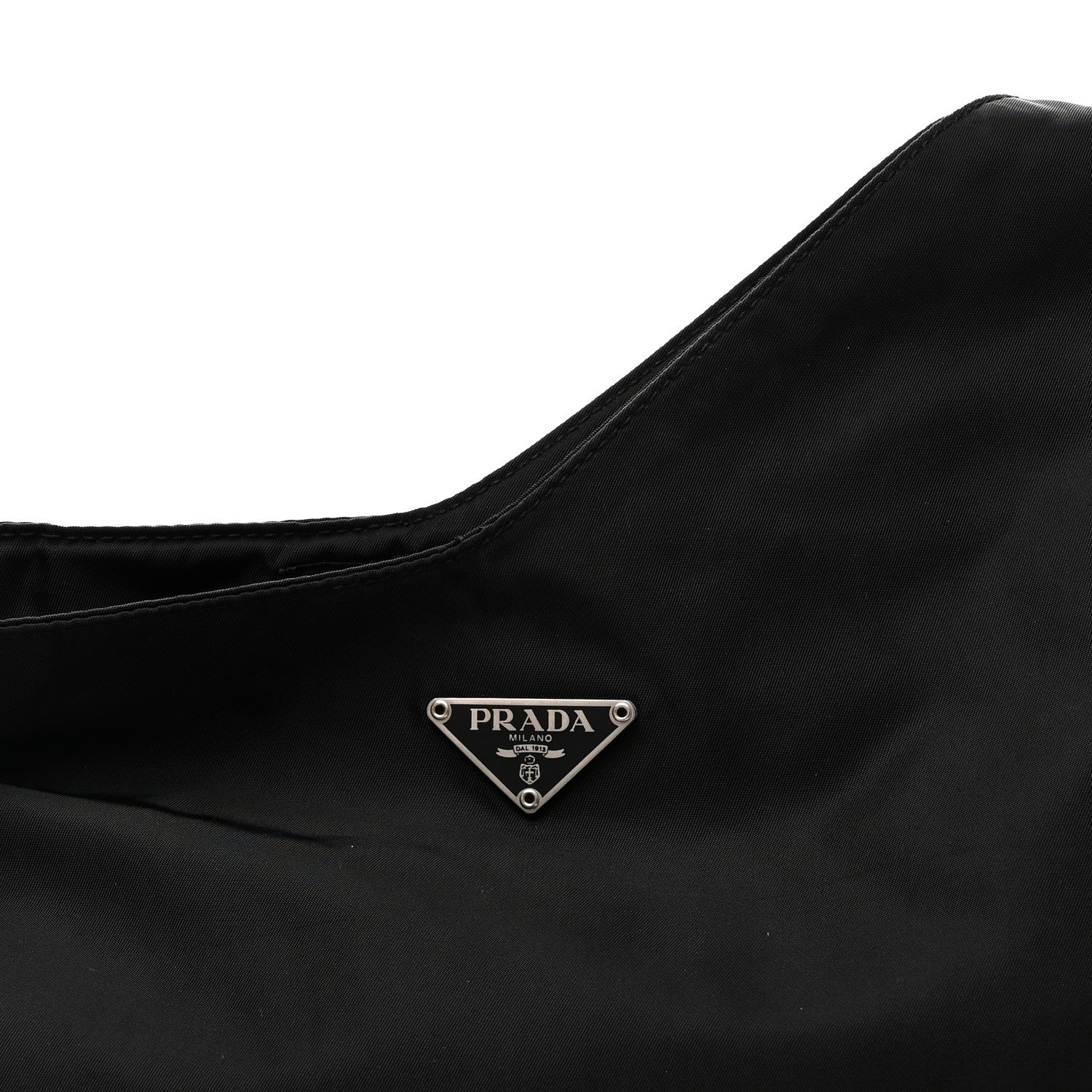 Prada Tessuto Nylon Saffiano Flat Messenger Bag Black 7 of 9