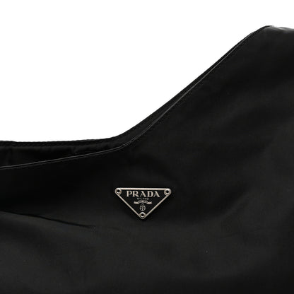 Prada Tessuto Nylon Saffiano Flat Messenger Bag Black 7 of 9
