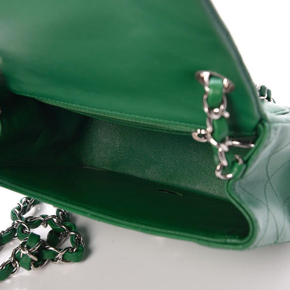 Chanel Lambskin Quilted Mini Square Flap Green 5 of 8