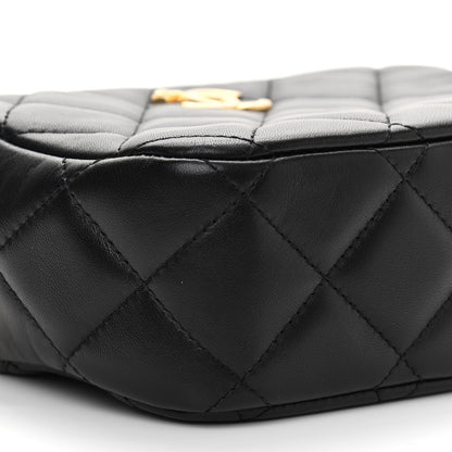 Chanel Lambskin Quilted Mini My Perfect Camera Case Black 9 of 11