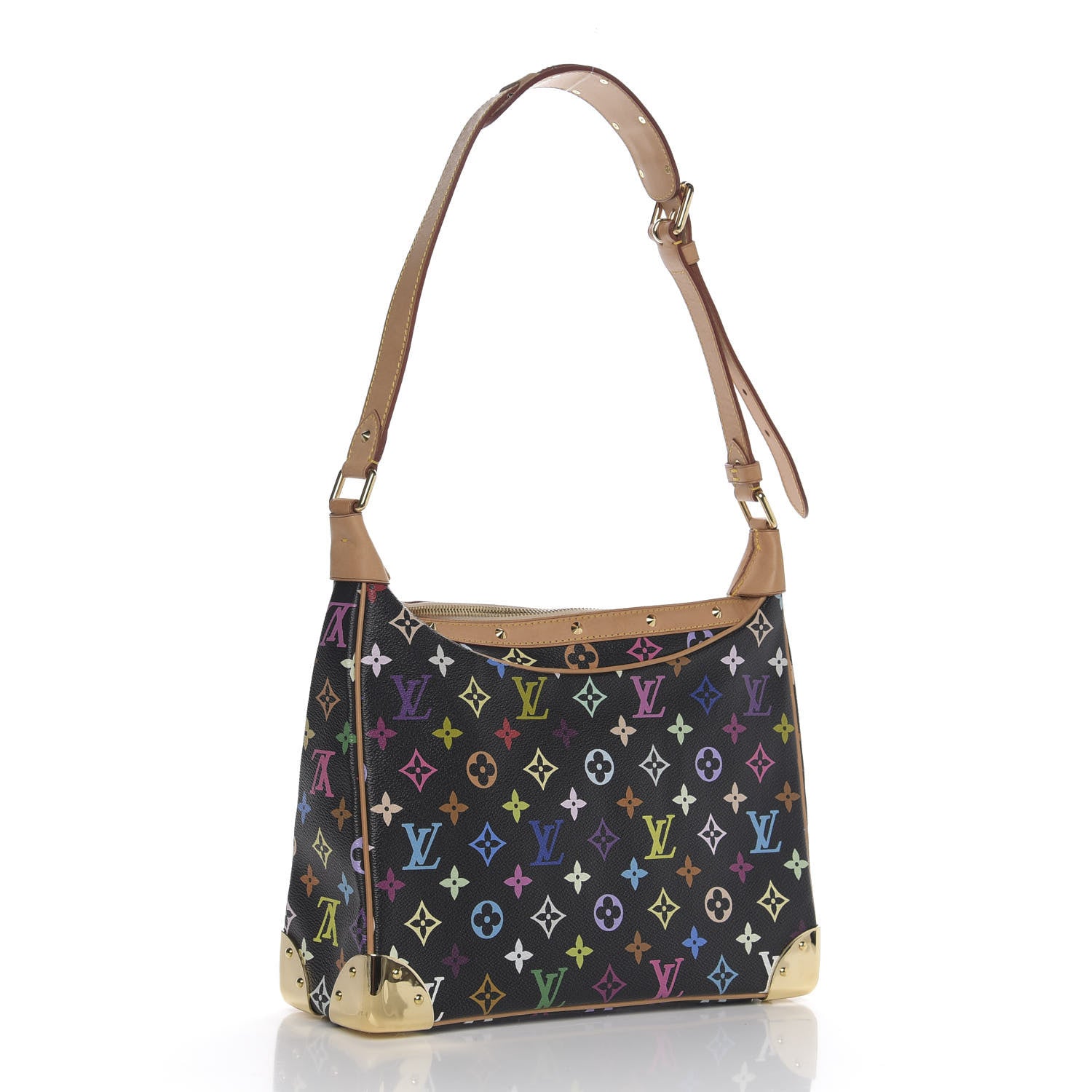 Louis Vuitton Monogram Multicolor Boulogne Black 2 of 9
