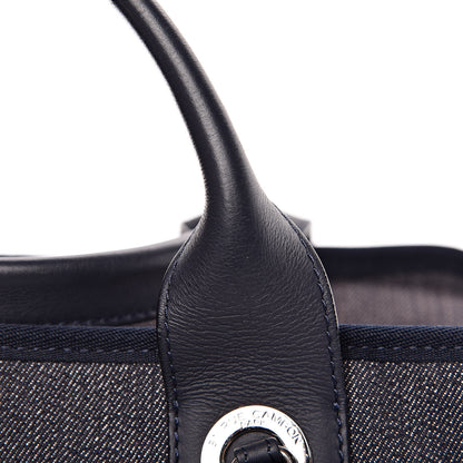 Chanel Denim Deauville Bowling Bag Dark Blue 10 of 12