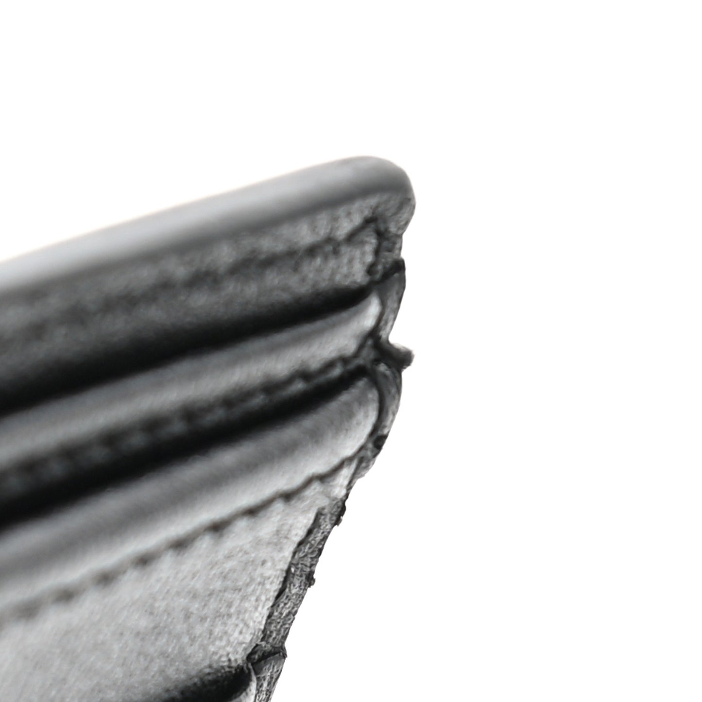 Vitello Rockstud Bi-Fold Wallet Black