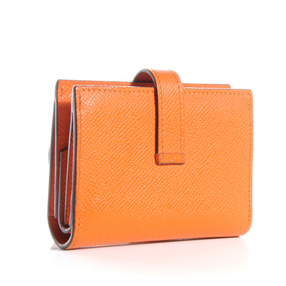 Hermes Epsom Mini Bearn Wallet Orange 3 of 6