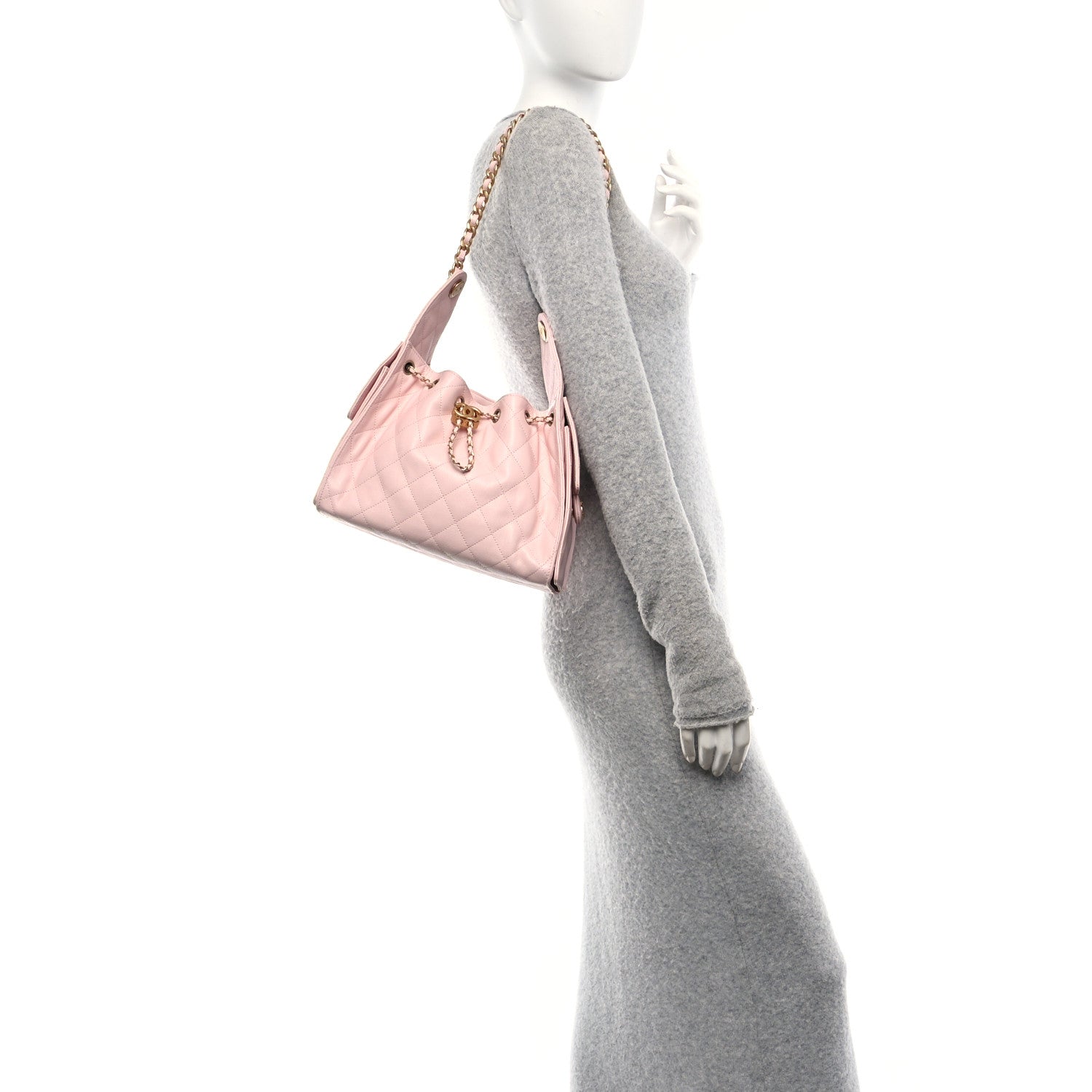 Chanel Caviar Quilted Small Chanel 25 Handbag Light Pink 2 of 10