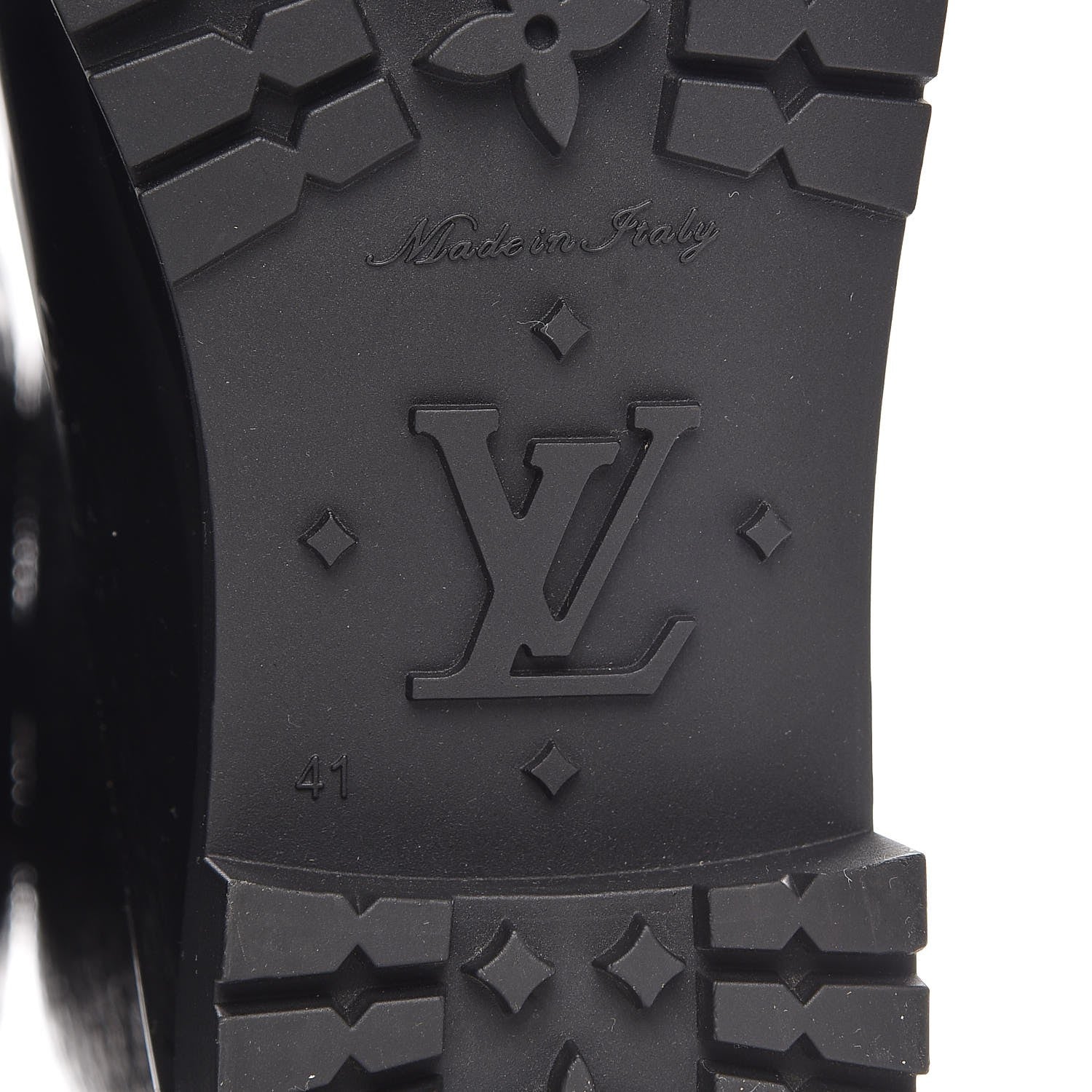 Louis Vuitton Rubber Embossed Monogram Splash Rain Boots 41 Black 6 of 10