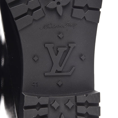 Louis Vuitton Rubber Embossed Monogram Splash Rain Boots 41 Black 6 of 10