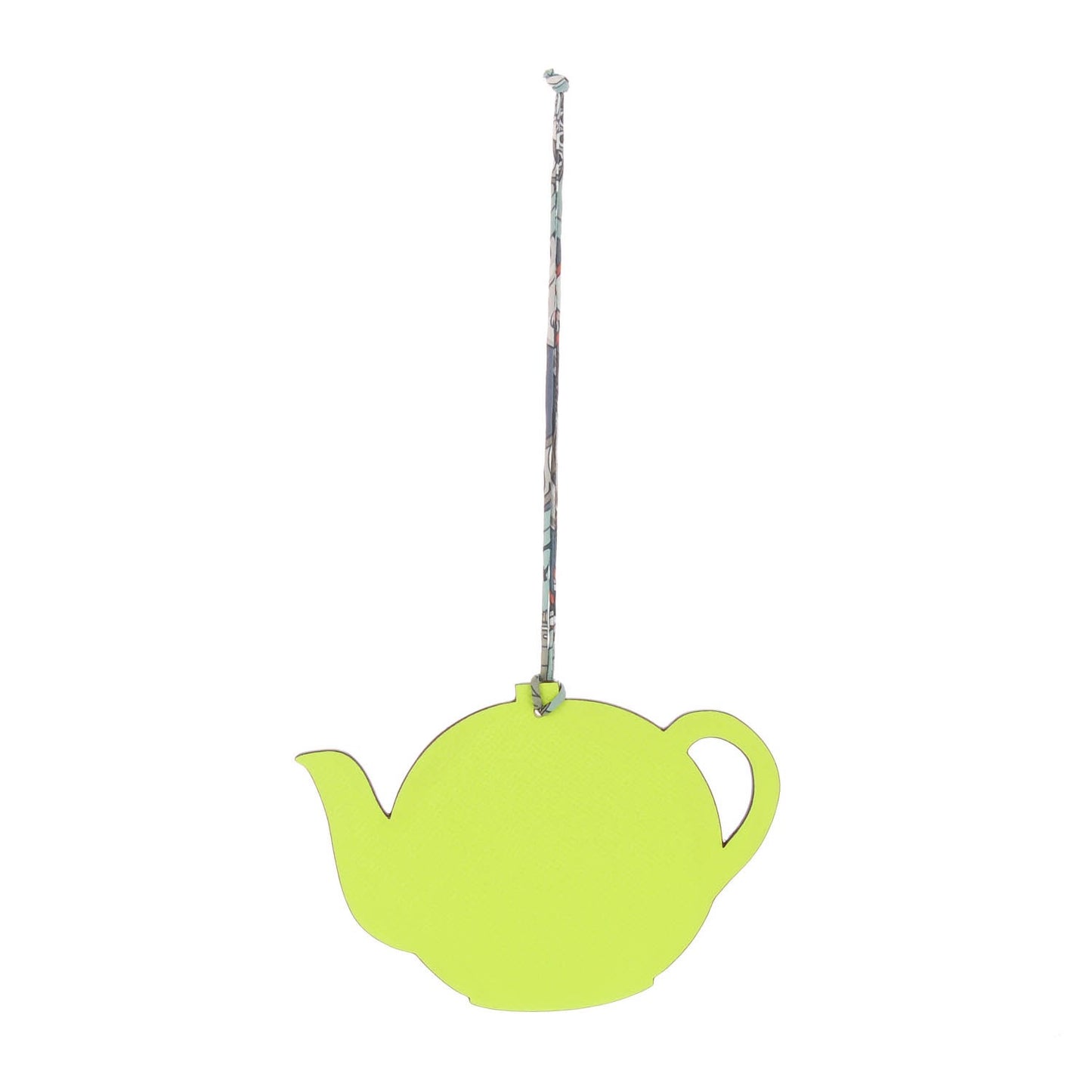 Togo Epsom Petit H Teapot Bag Charm GM Brique Kiwi