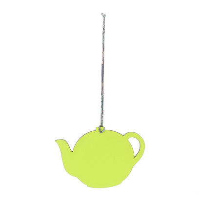 Hermes Togo Epsom Petit H Teapot Bag Charm GM Brique Kiwi 1 of 4
