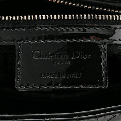 Christian Dior Patent Cannage Large Lady Dior Black 6 of 10
