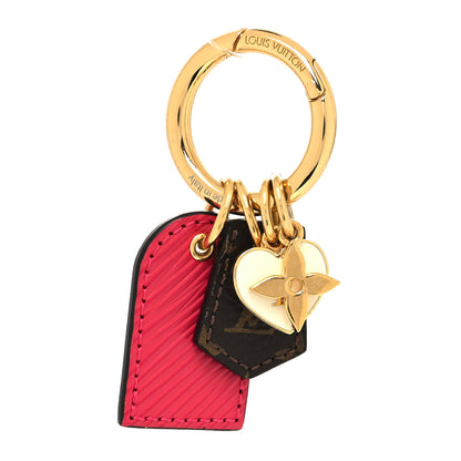 Louis Vuitton Monogram Fetish Lug Tag Bag Charm Fuschia 1 of 5