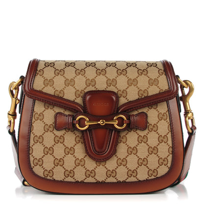 Gucci Monogram Medium Lady Web Shoulder Bag Beige Cuir 1 of 7
