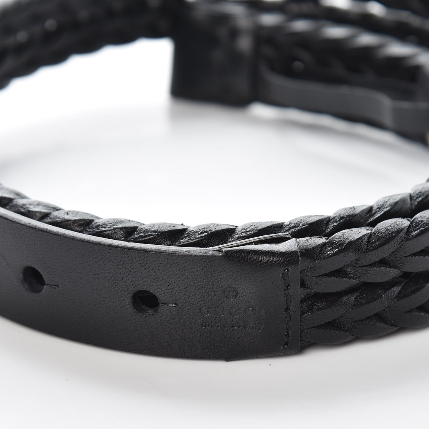 Calfskin Braided Belt 75 30 Black