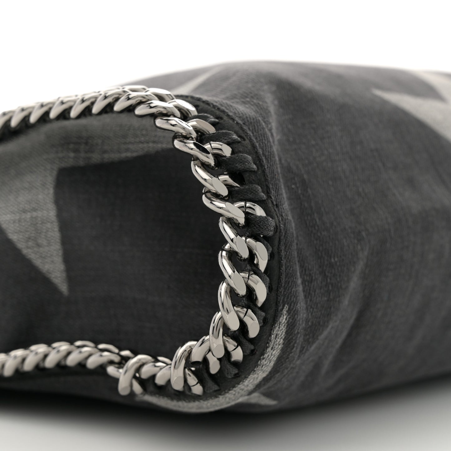 Denim Star Small Falabella Tote Black
