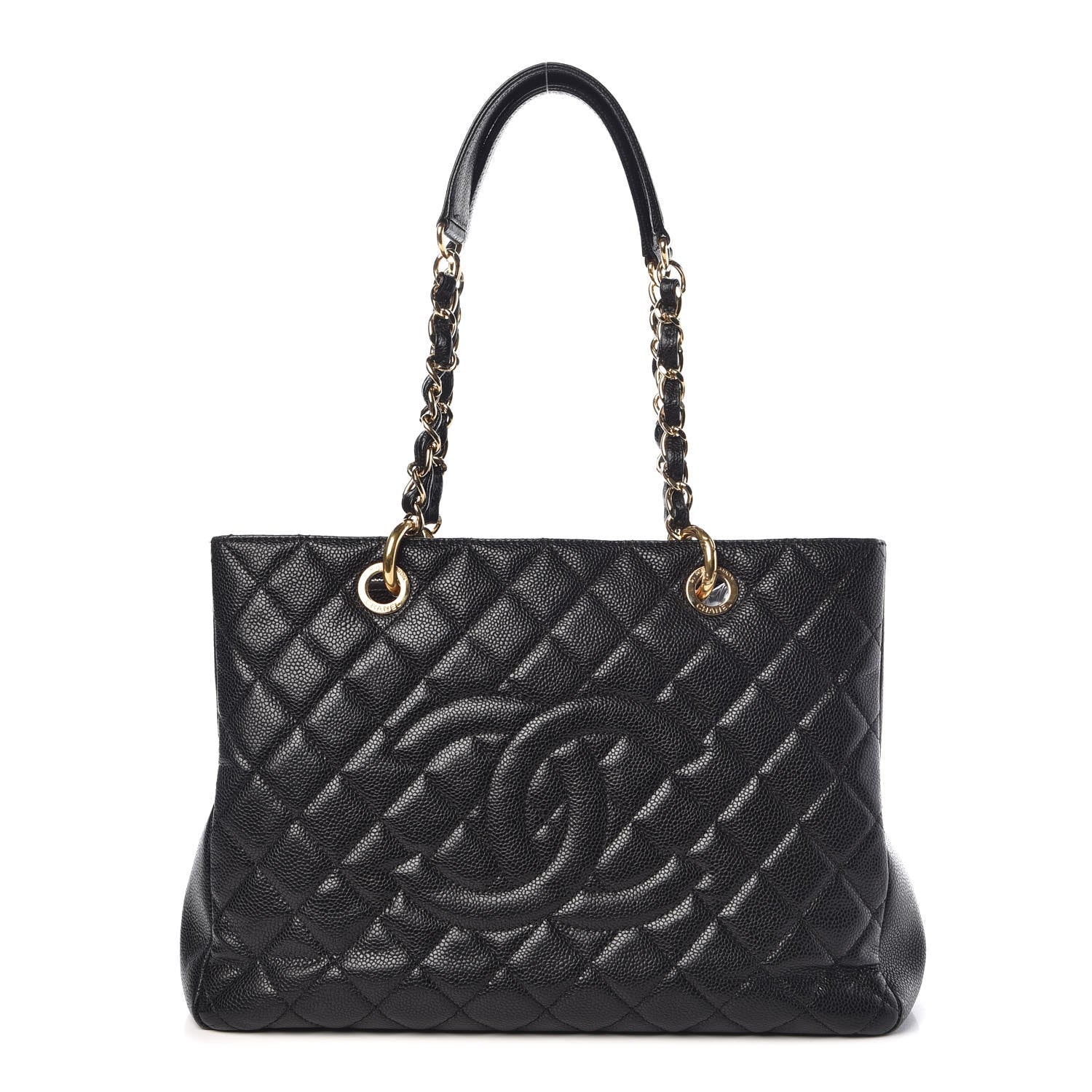 Chanel Caviar Quilted Grand Shopping Tote GST Black 1 of 14
