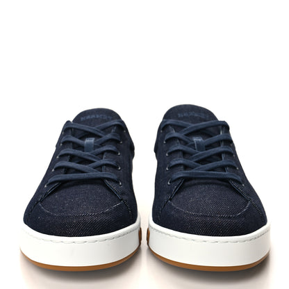 Hermes Denim Mens Kid Sneakers 41.5 Bleu Brut Bleu Celeste 2 of 8