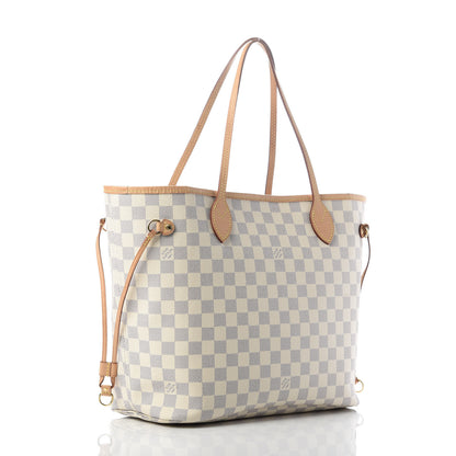 Louis Vuitton Damier Azur Neo Neverfull MM Rose Ballerine 3 of 9