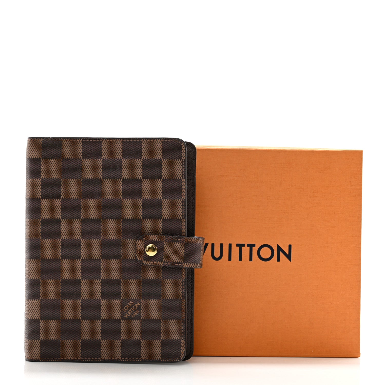 Louis Vuitton Damier Ebene Medium Ring Agenda Cover 9 of 9