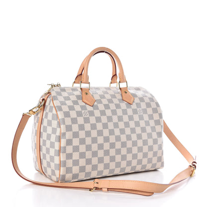 Louis Vuitton Damier Azur Speedy Bandouliere 30 3 of 10