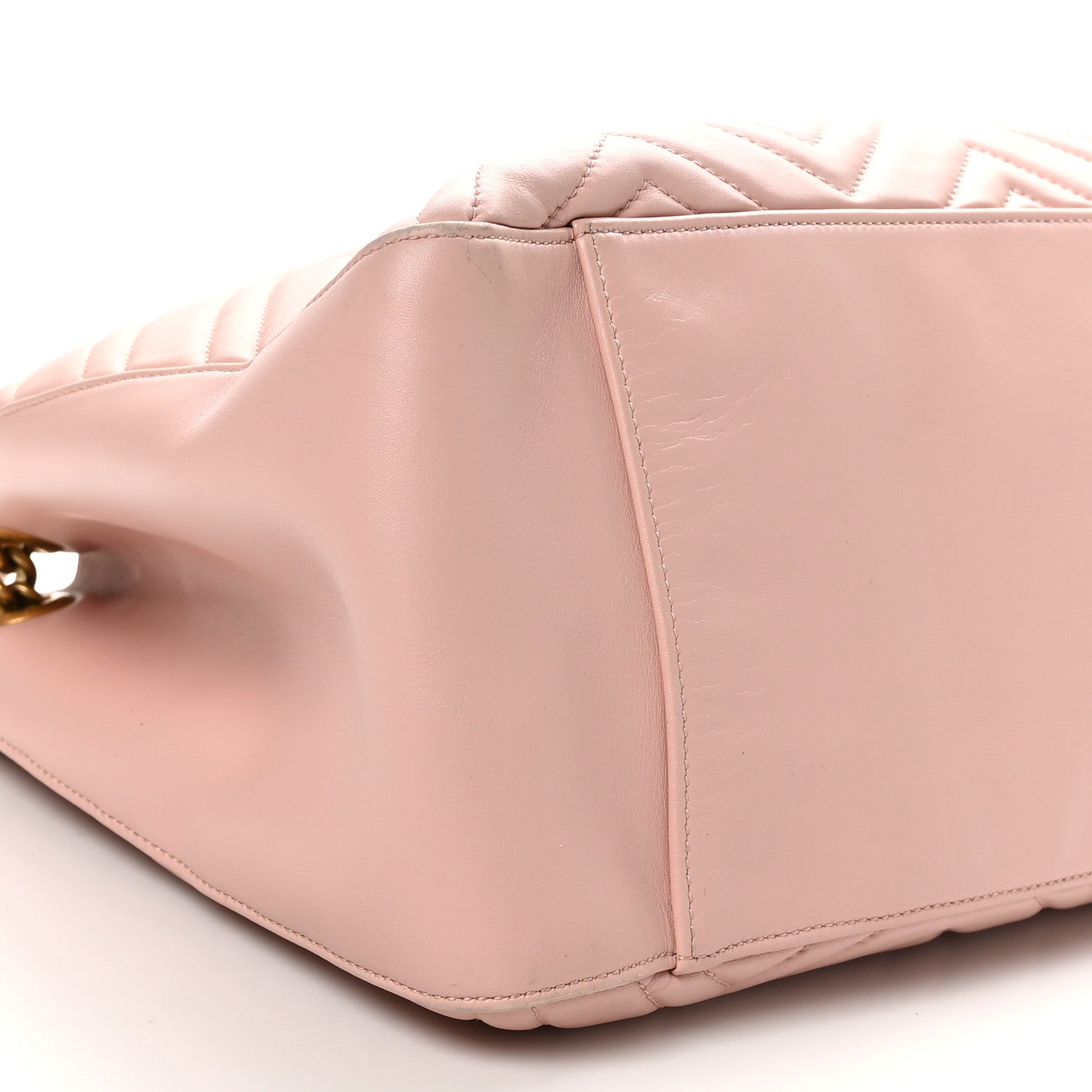 Gucci Calfskin Matelasse Medium GG Marmont Shoulder Tote Bag Perfect Pink 9 of 11