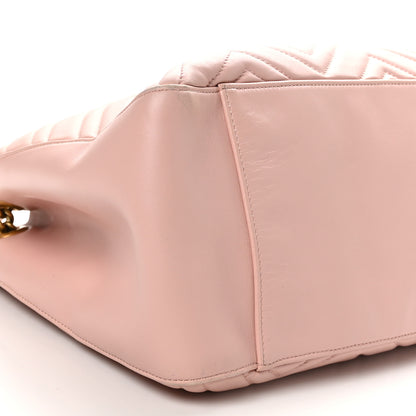 Gucci Calfskin Matelasse Medium GG Marmont Shoulder Tote Bag Perfect Pink 9 of 11