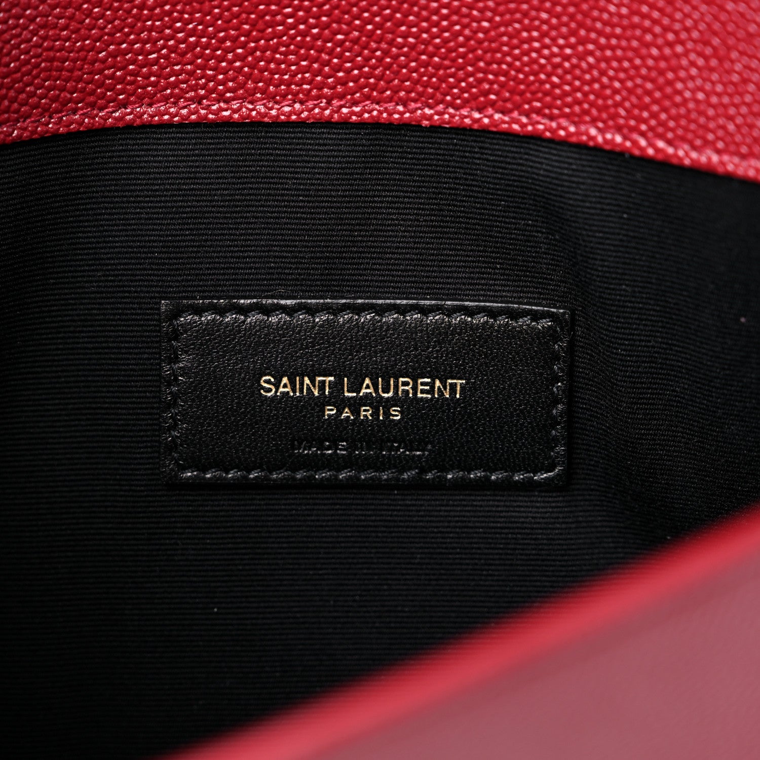 Saint Laurent Grain De Poudre Uptown Pouch Opyum Red 6 of 9