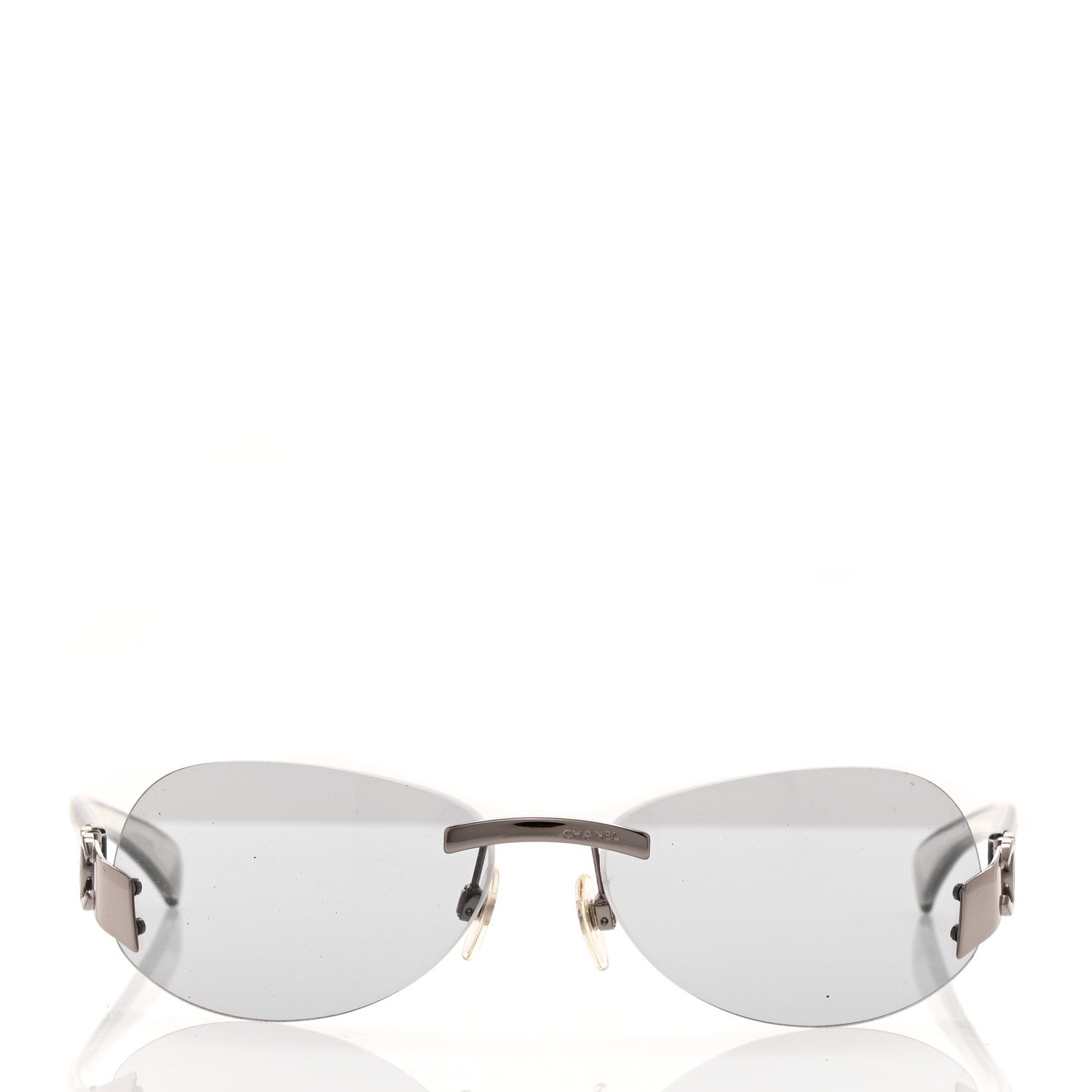 Chanel Frameless CC Logo Sunglasses 4037 Clear 2 of 8
