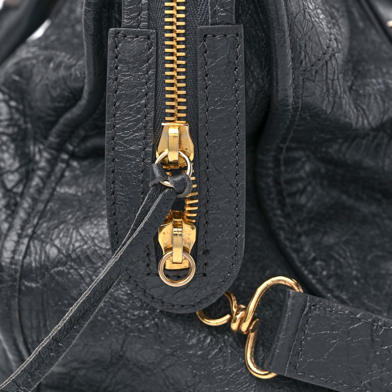 Balenciaga Agneau Classic Gold Hardware City Gris Fossile Anthracite 11 of 11