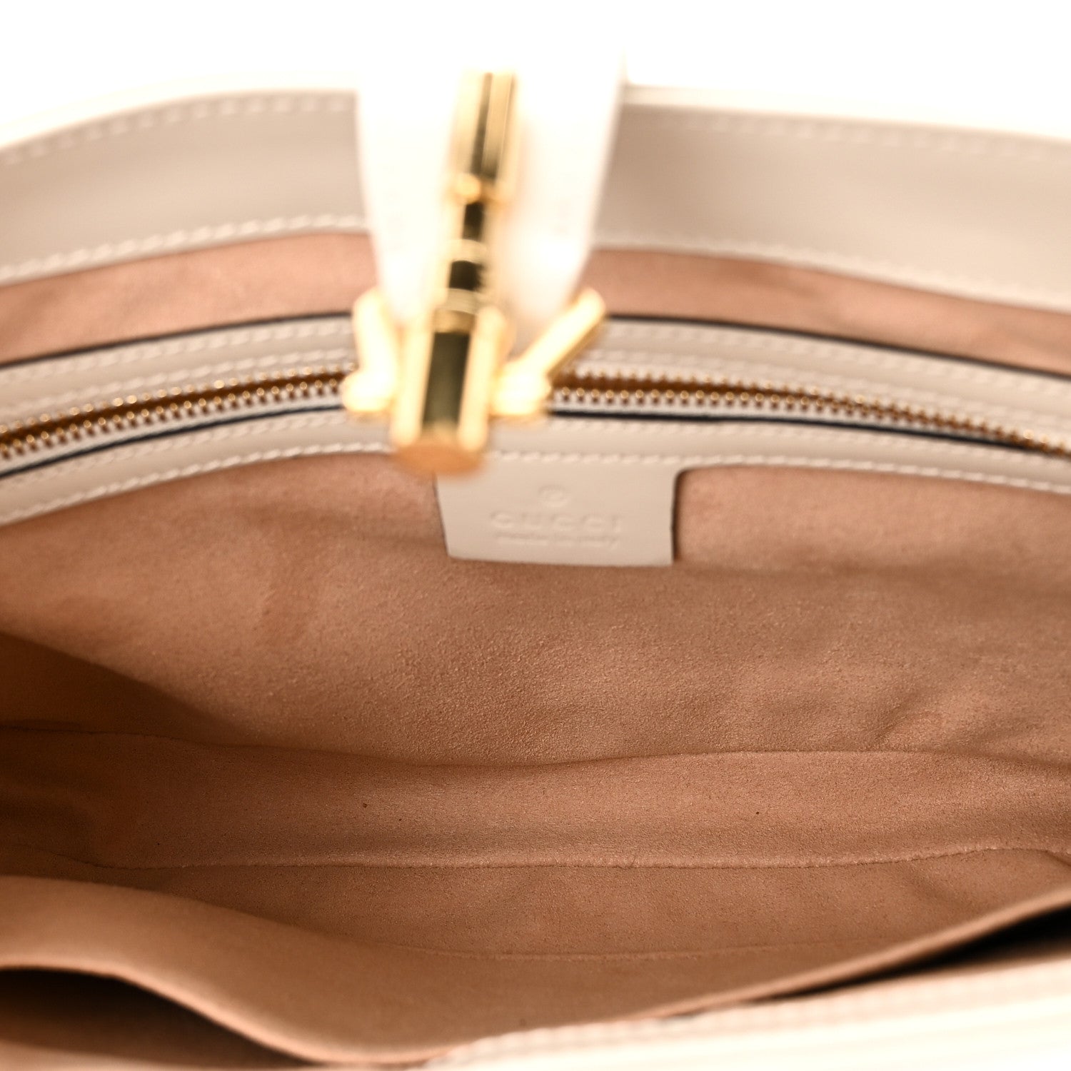 Gucci Boarded Dyana Lux Calfskin Small Jackie 1961 Hobo Mystic White 5 of 10