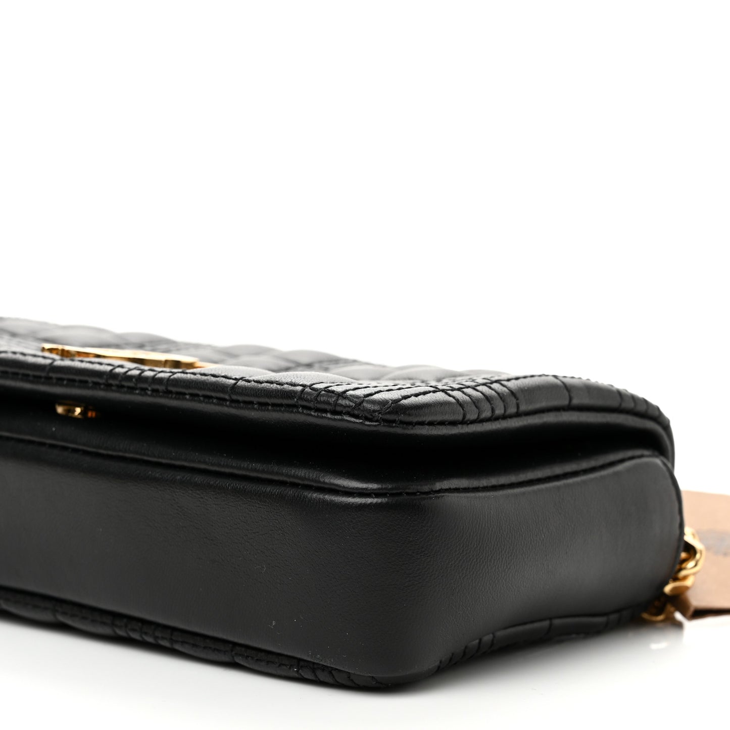 Lambskin Quilted Mini Lola Bag Black