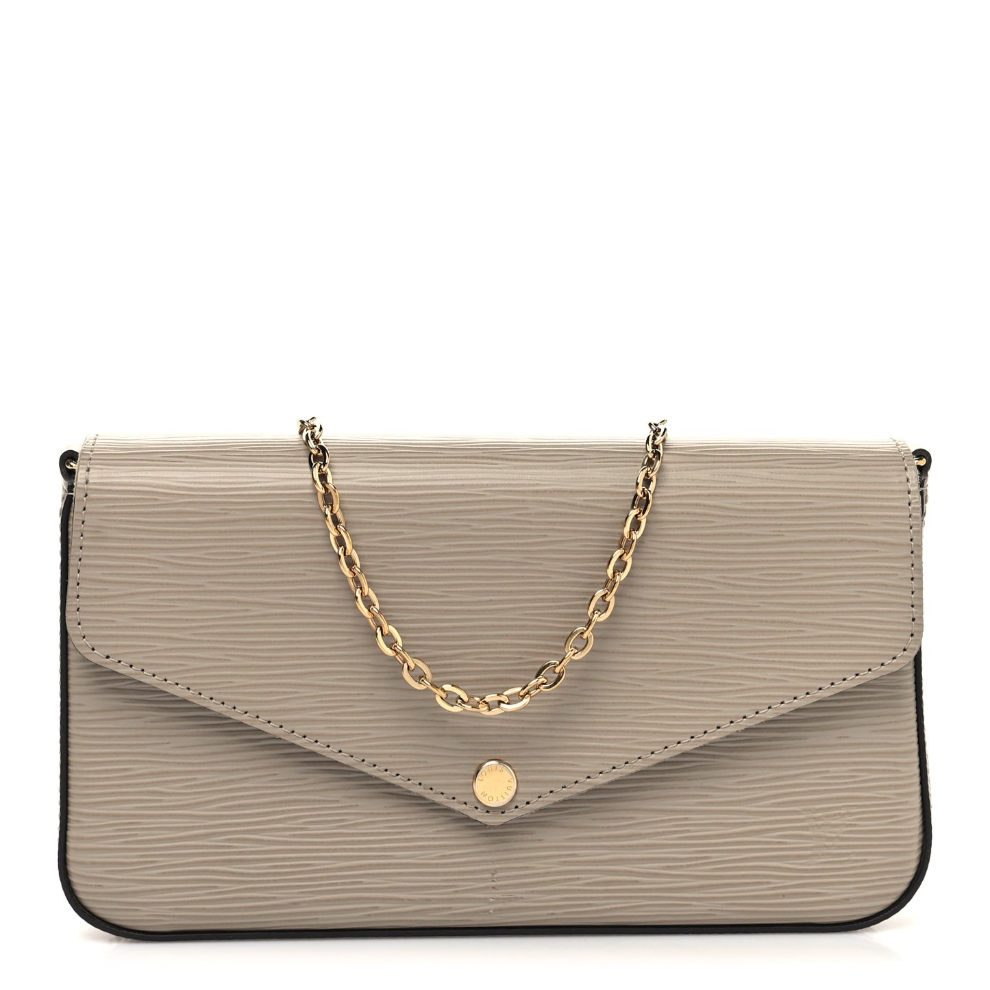 Epi Felicie Pochette Chain Wallet Galet
