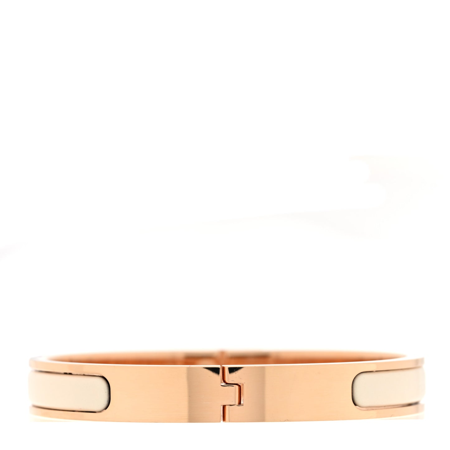 Enamel Mini Clic Kelly Bracelet PM Creme