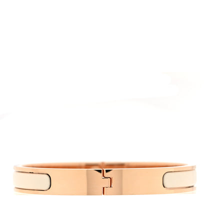 Hermes Enamel Mini Clic Kelly Bracelet PM Creme 3 of 5