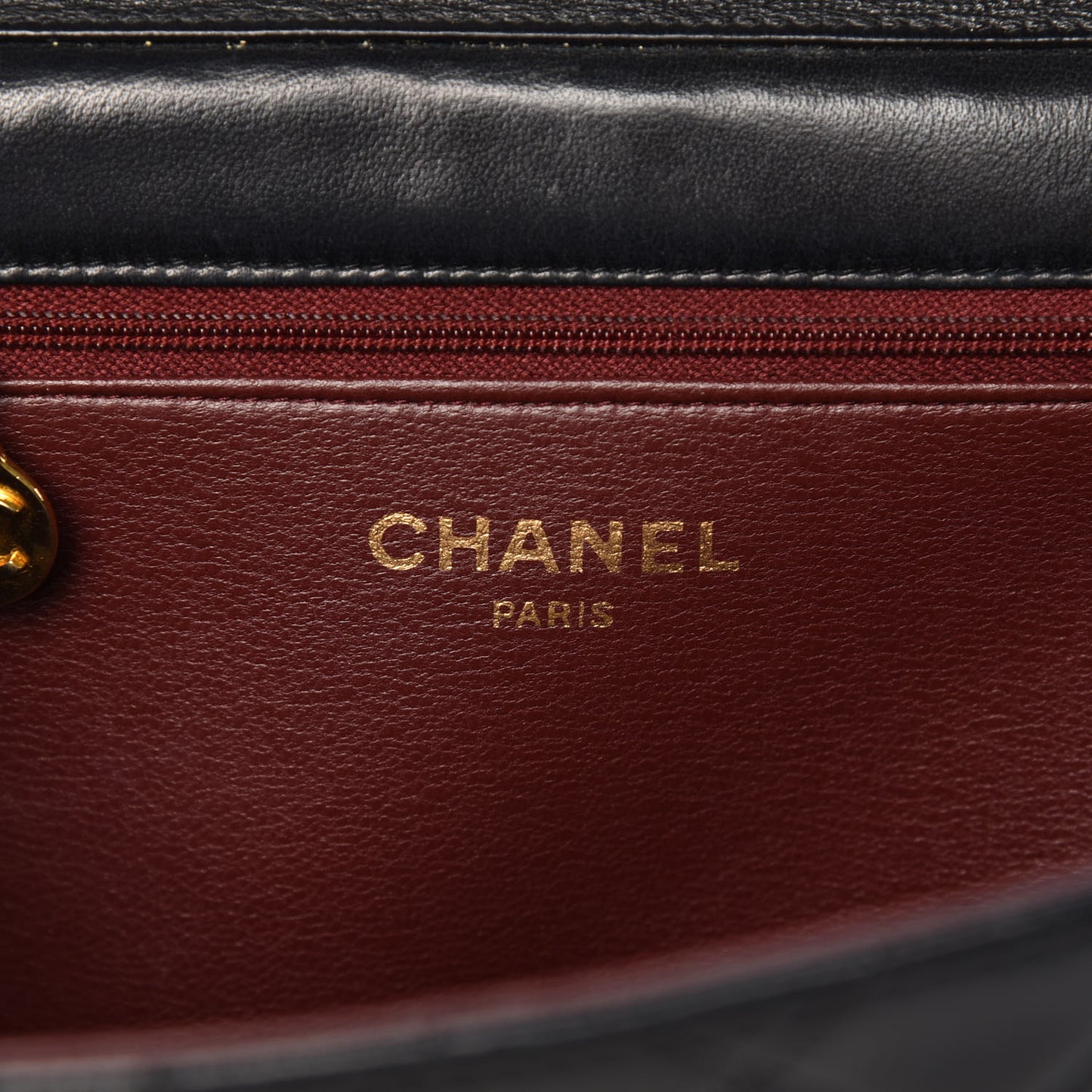 Lambskin Quilted Small Single Flap Black