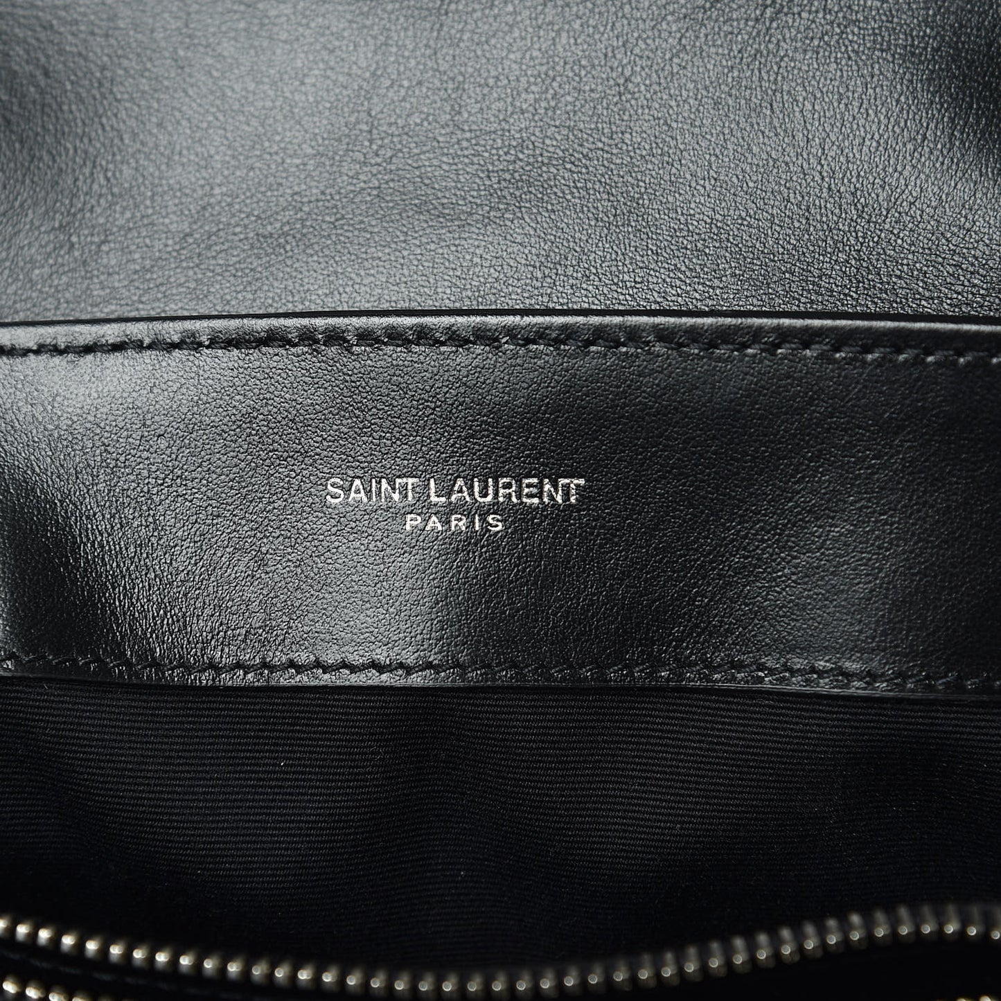Calfskin Y Quilted Monogram Small Loulou Chain Satchel Black