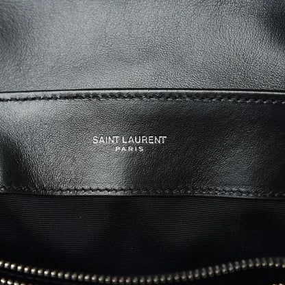Saint Laurent Calfskin Y Quilted Monogram Small Loulou Chain Satchel Black 6 of 9