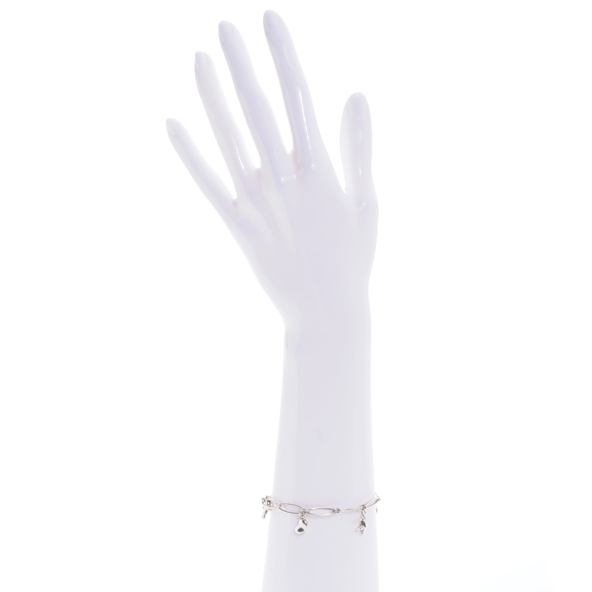 Tiffany Sterling Silver Elsa Peretti Charm Bracelet 2 of 7