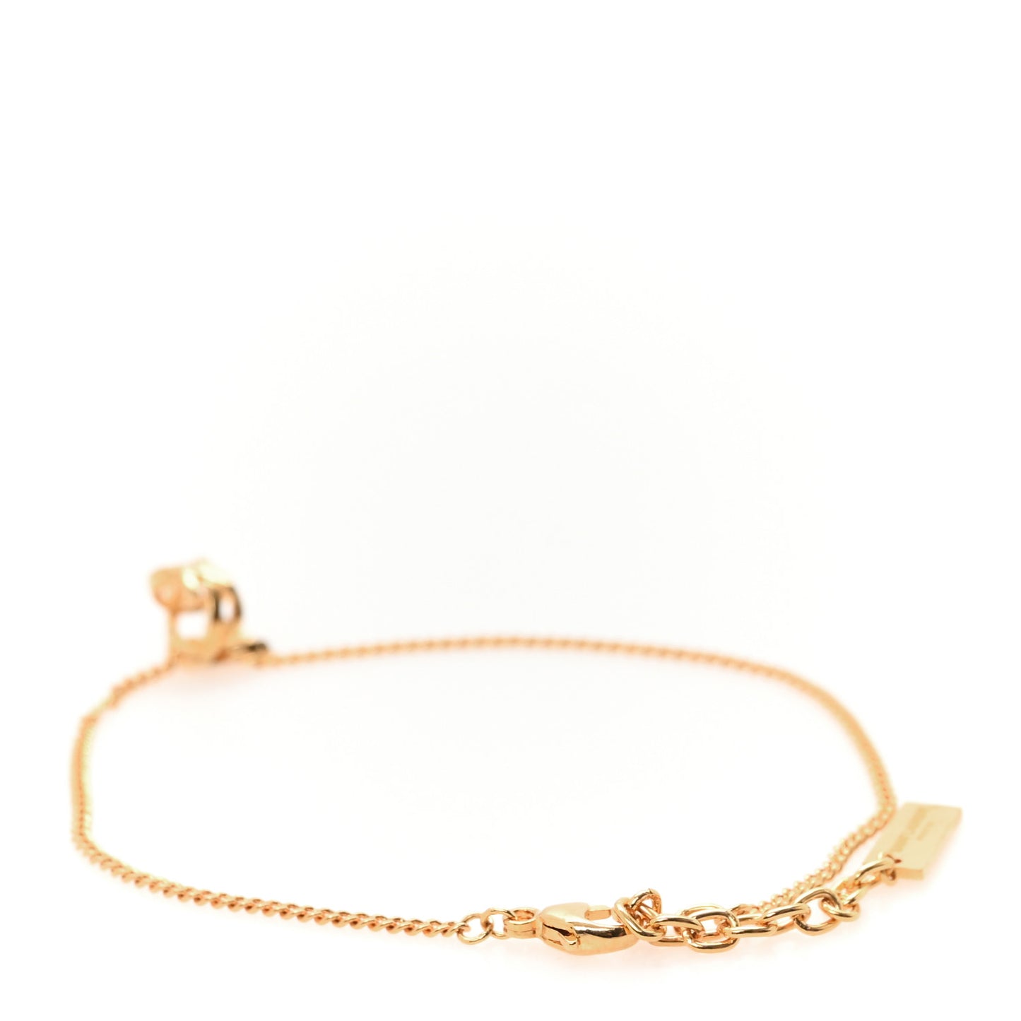 Brass Monogram Twist Bracelet Gold