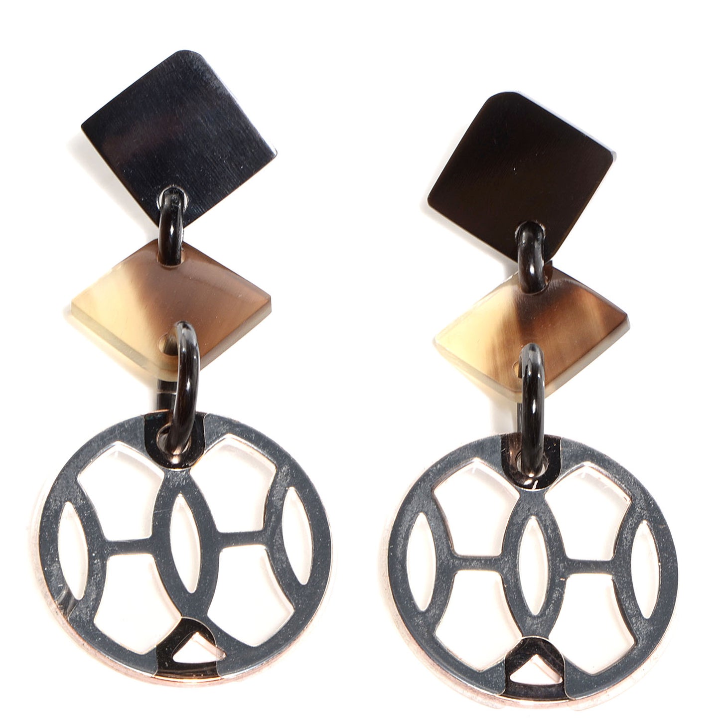 Sterling Silver Buffalo Horn PM Lift Earrings