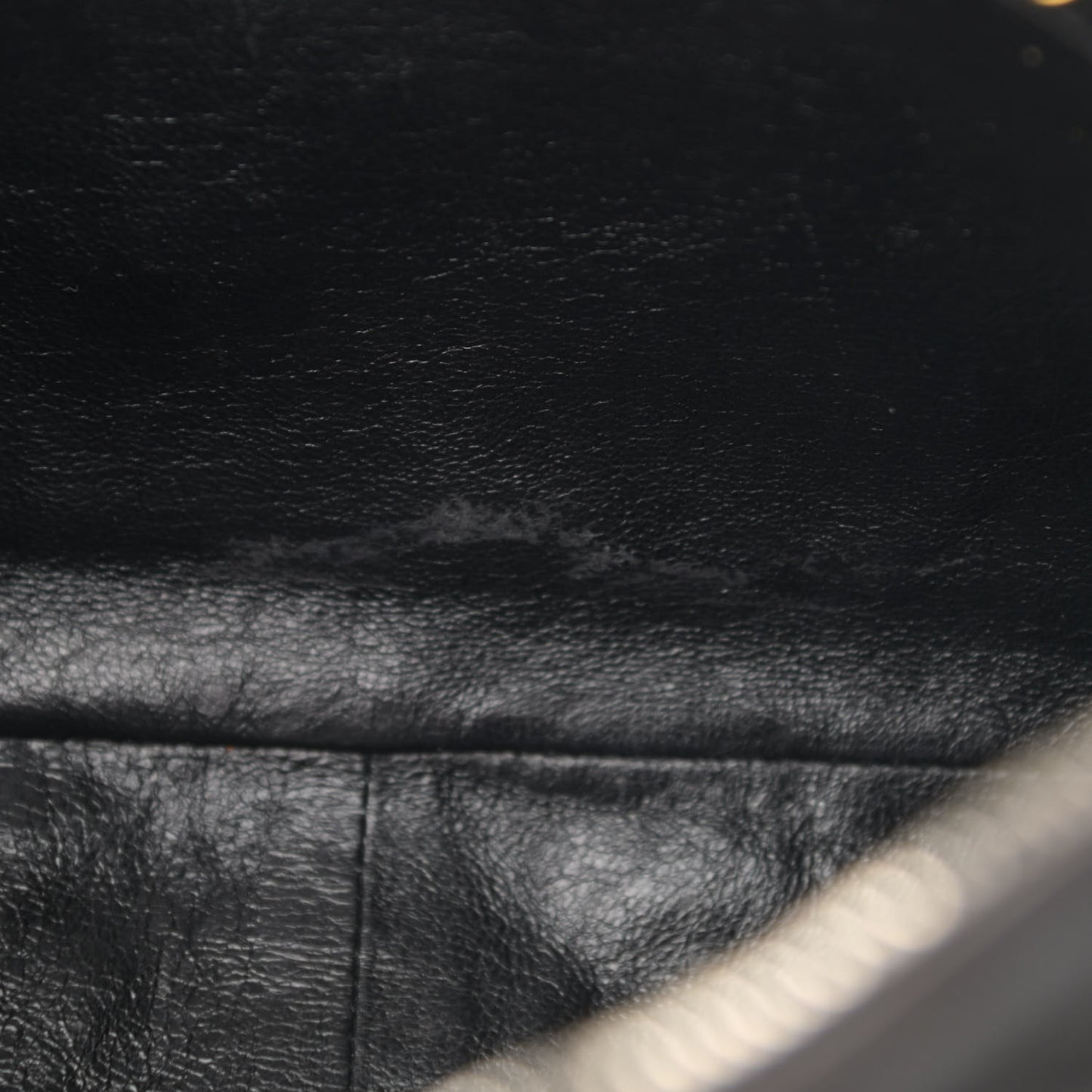 Lambskin Quilted CC Tassel Camera Case Black