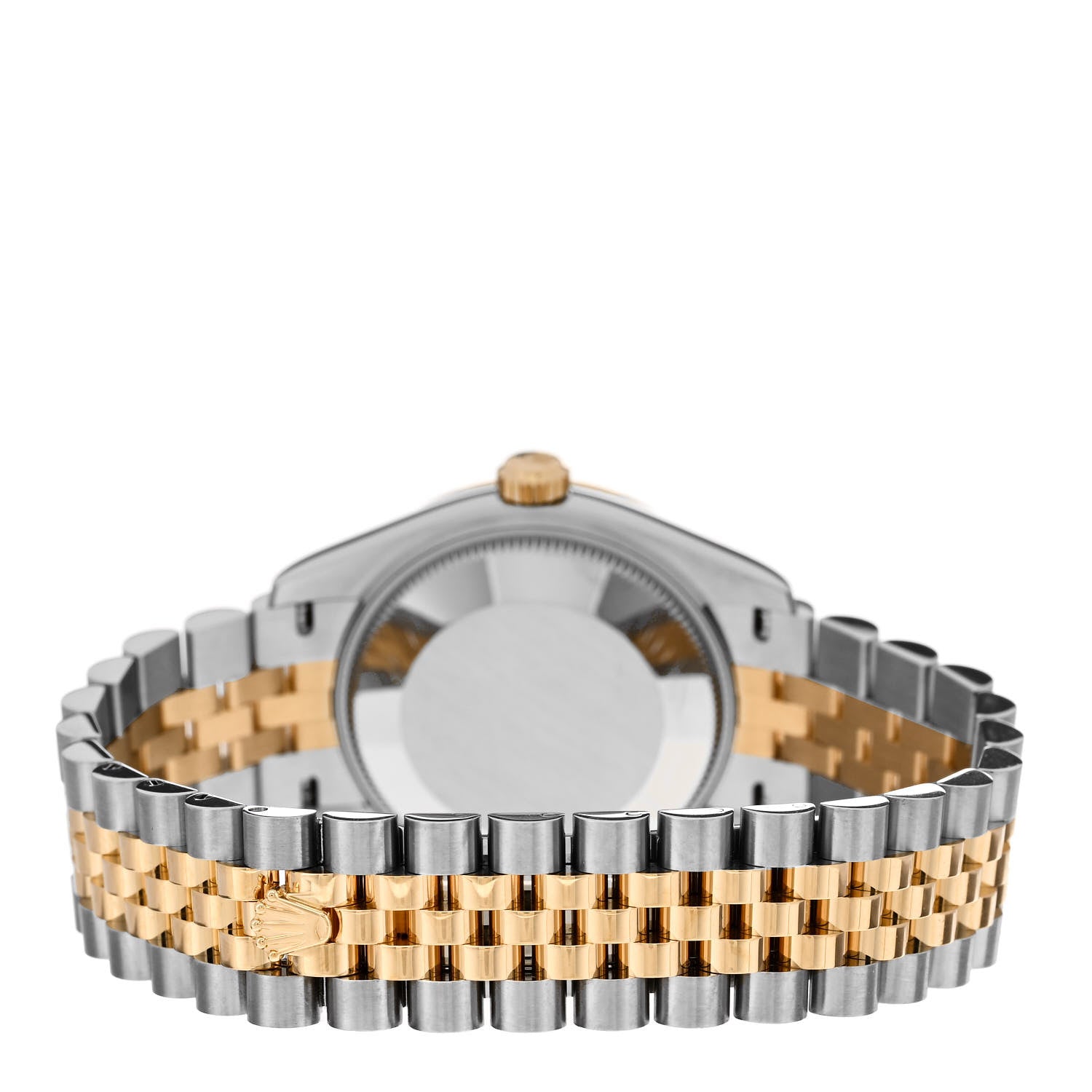 Rolex Stainless Steel 18K Yellow Gold 31mm Oyster Perpetual Datejust Watch White Roman 278273 3 of 5